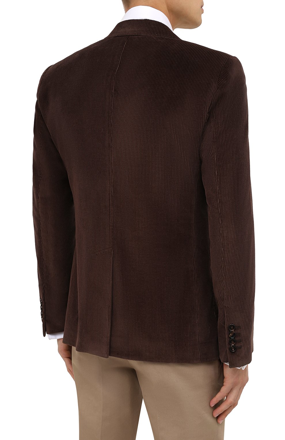 Вельветовый пиджак DOLCE & GABBANA коричневого цвета по цене 231000 руб., арт. G20S5Z/FUVB2, фото 5 Вельветовый пиджак DOLCE & GABBANA, арт. G20S5Z/FUVB2, фото 5