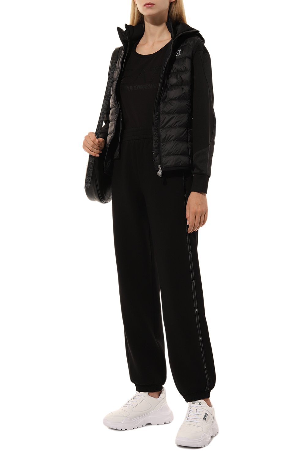 Хлопковая футболка EA7, арт. 6DTT14/TJQCZ, фото 2