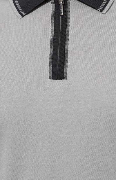 Поло из хлопка и шелка ZILLI, арт. KZP002M0142VUC000M, фото 5