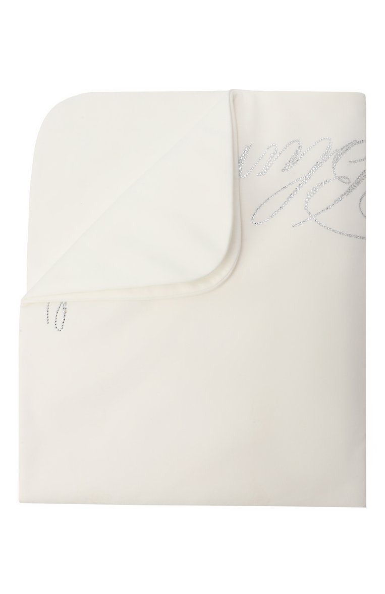 Детского хлопковое одеяло BLUMARINE молочного цвета, арт. BNC0002.0.JF054 | Фото 1 (Материал: Хлопок, Текстиль; Нос: Не проставлено)