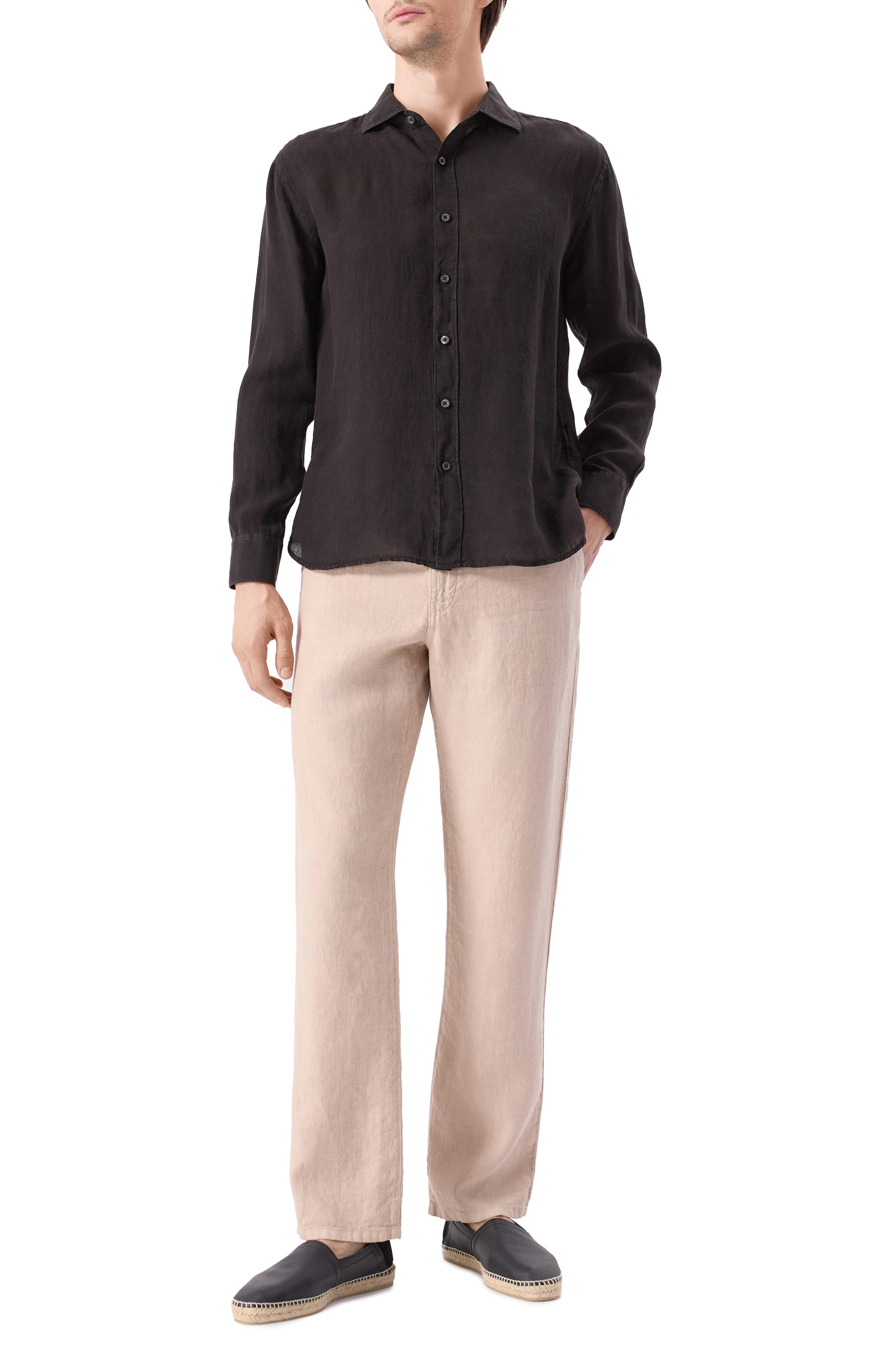 Льняные брюки 120% LINO, арт. 32ALIM29PQ/0476/000, фото 2