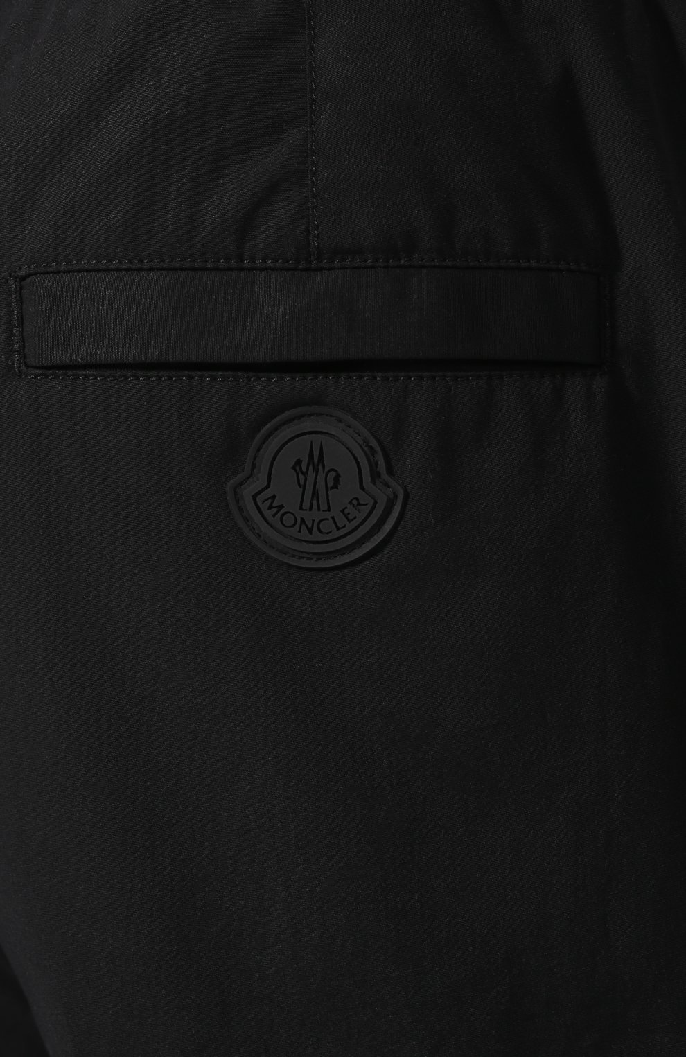 Хлопковые брюки прямого кроя с поясом на резинке MONCLER, арт. D1-091-11403-80-549P5, фото 5