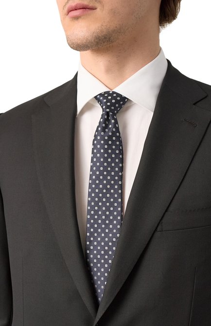Мужской шелковый галстук CANALI, арт. 18/HJ04201
