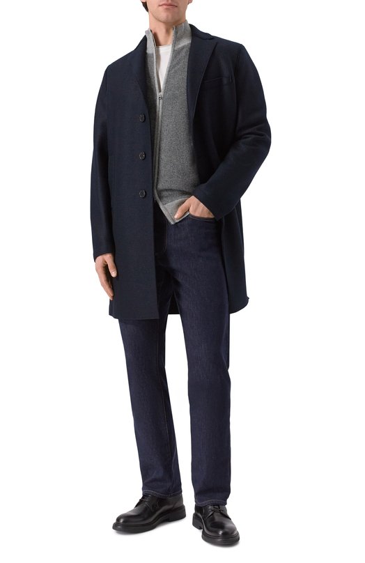 Кардиган из шерсти и кашемира Andrea Campagna M5625-9416 Серый  M5625-9416 Фото 2