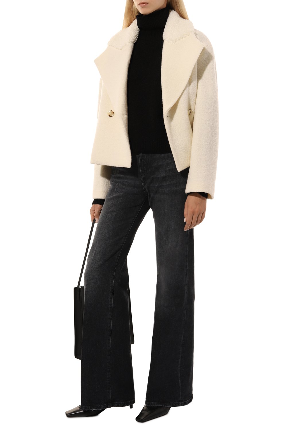 Свитер из кашемира и шелка MRZ черного цвета по цене 69950 руб., арт. 0095, фото 2 Свитер из кашемира и шелка MRZ, арт. 0095, фото 2