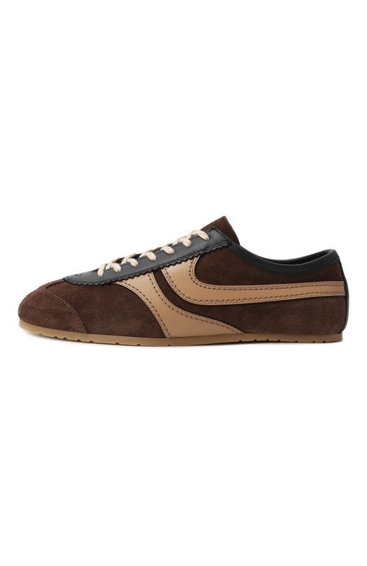 Замшевые кеды Dries Van Noten WS251/1159/126 Коричневый  WS251/1159/126 Фото 4
