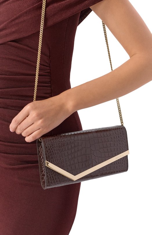 Клатч Emmie Jimmy Choo EMMIE/JZI Коричневый  EMMIE/JZI Фото 2