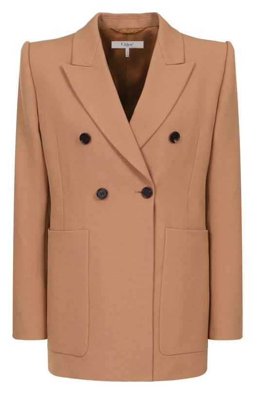 Шерстяной жакет Chloé CH26SVE74164 Бежевый CH26SVE74164