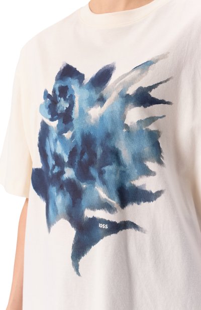 Хлопковая футболка BOSS ORANGE, арт. 50534814, фото 5