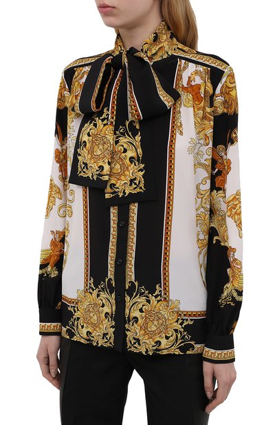 Шелковая блузка VERSACE, арт. 1001357/1A01171, фото 3