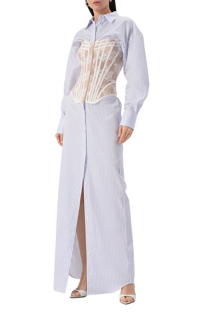 Хлопковое платье GIUSEPPE DI MORABITO, арт. 04SSLD146 04424, фото 3