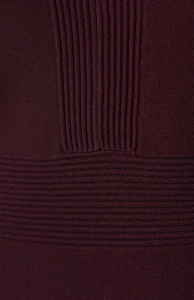 Приталенное платье MICHAEL MICHAEL KORS бордового цвета по цене 19950 руб., арт. MH88YEX5ZV, фото 5 Приталенное платье MICHAEL MICHAEL KORS, арт. MH88YEX5ZV, фото 5