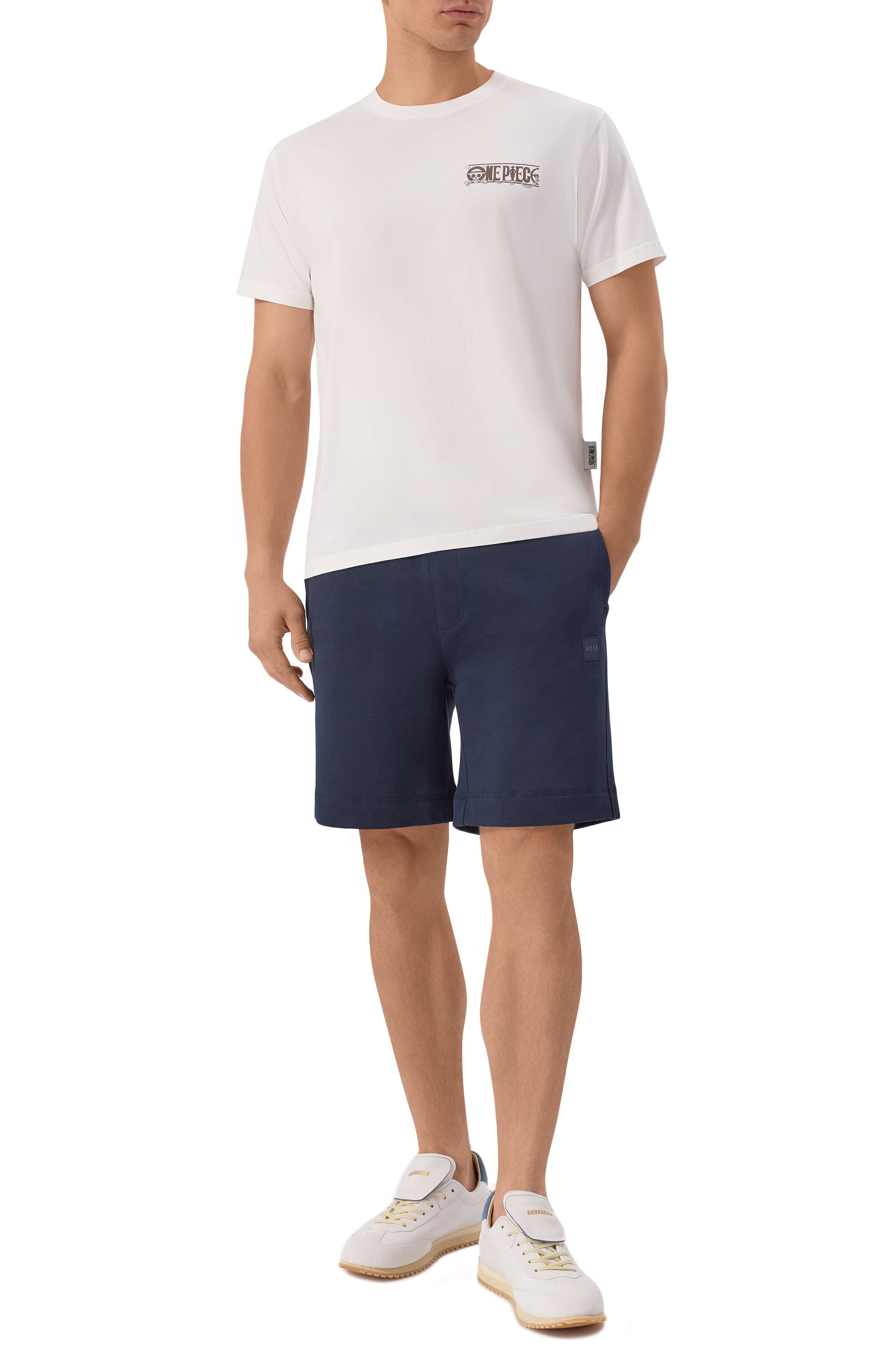 Хлопковые шорты BOSS ORANGE, арт. 50511726, фото 2