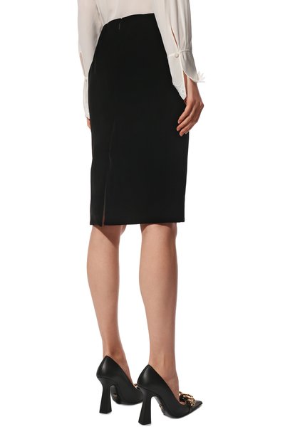 Бархатная юбка SAINT LAURENT, арт. 684007/Y525R, фото 4