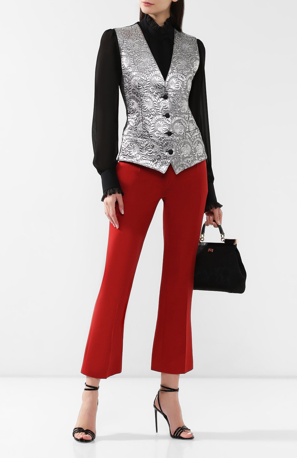 Жаккардовый жилет DOLCE & GABBANA, арт. F79S2T/FJMZ3, фото 2