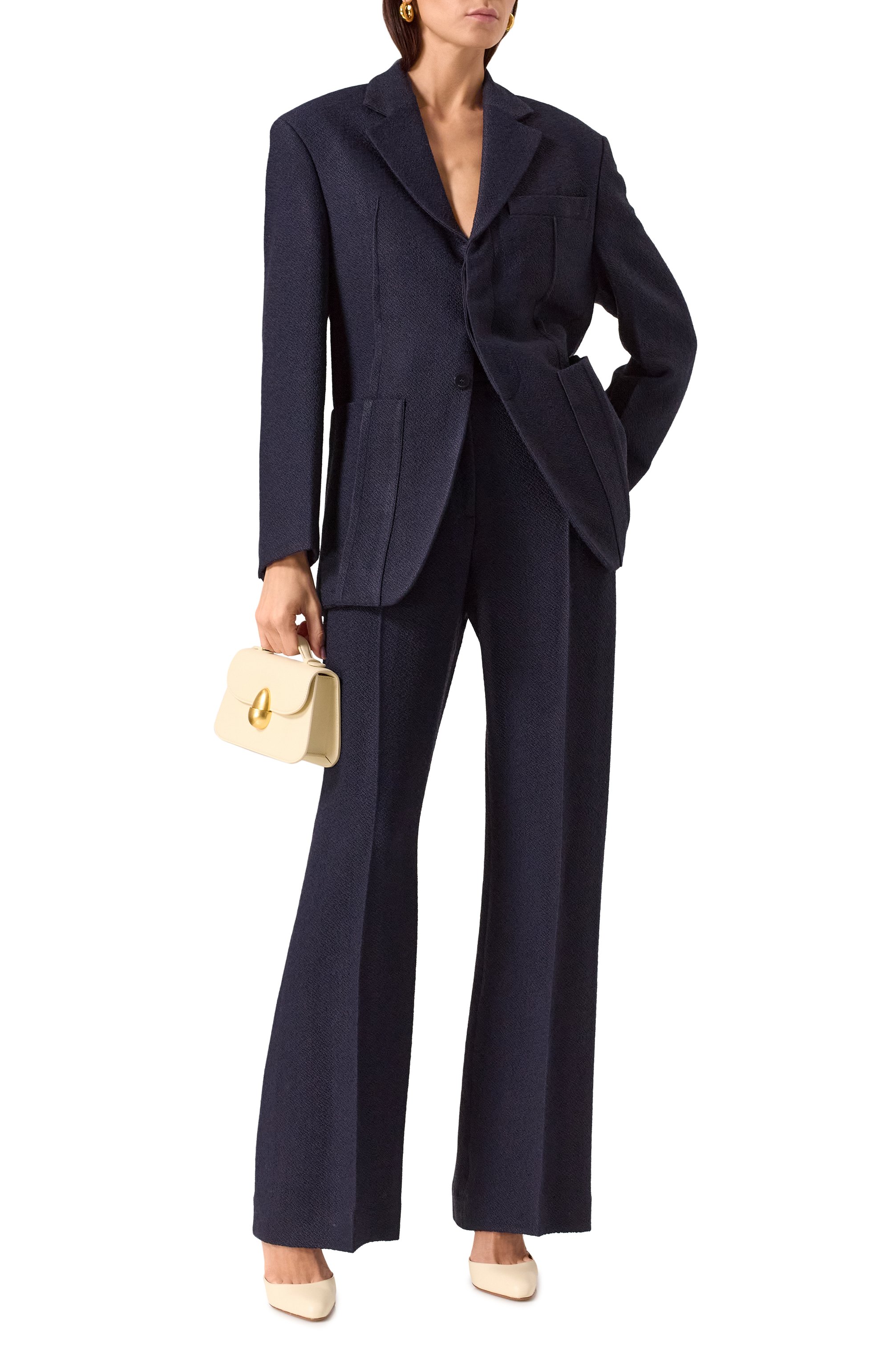 Брюки из вискозы и шерсти JACQUEMUS, арт. 24H243PA003/1670, фото 2