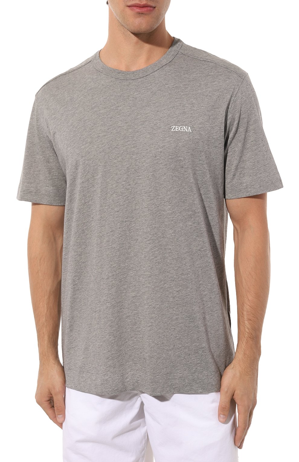 Хлопковая футболка ZEGNA, арт. E7360A5/B760, фото 3