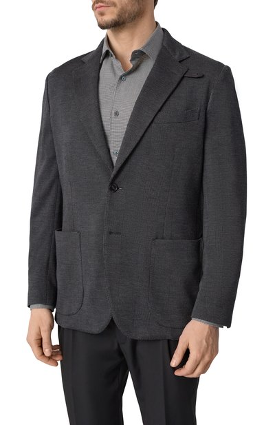 Шерстяной пиджак BRIONI, арт. UJRQ0L/0CA73, фото 4