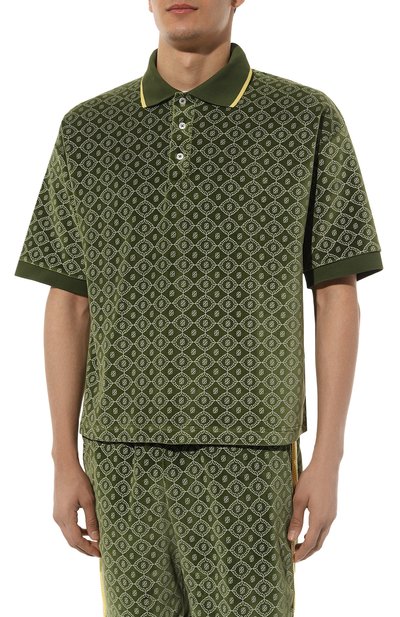 Хлопковое поло DROLE DE MONSIEUR, арт. D-PL121-C0091-GN, фото 3