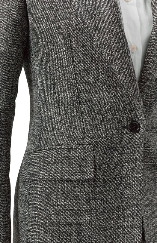 Шерстяной жакет Dolce & Gabbana F29ZTT/FM2G4 Серый  F29ZTT/FM2G4 Фото 5