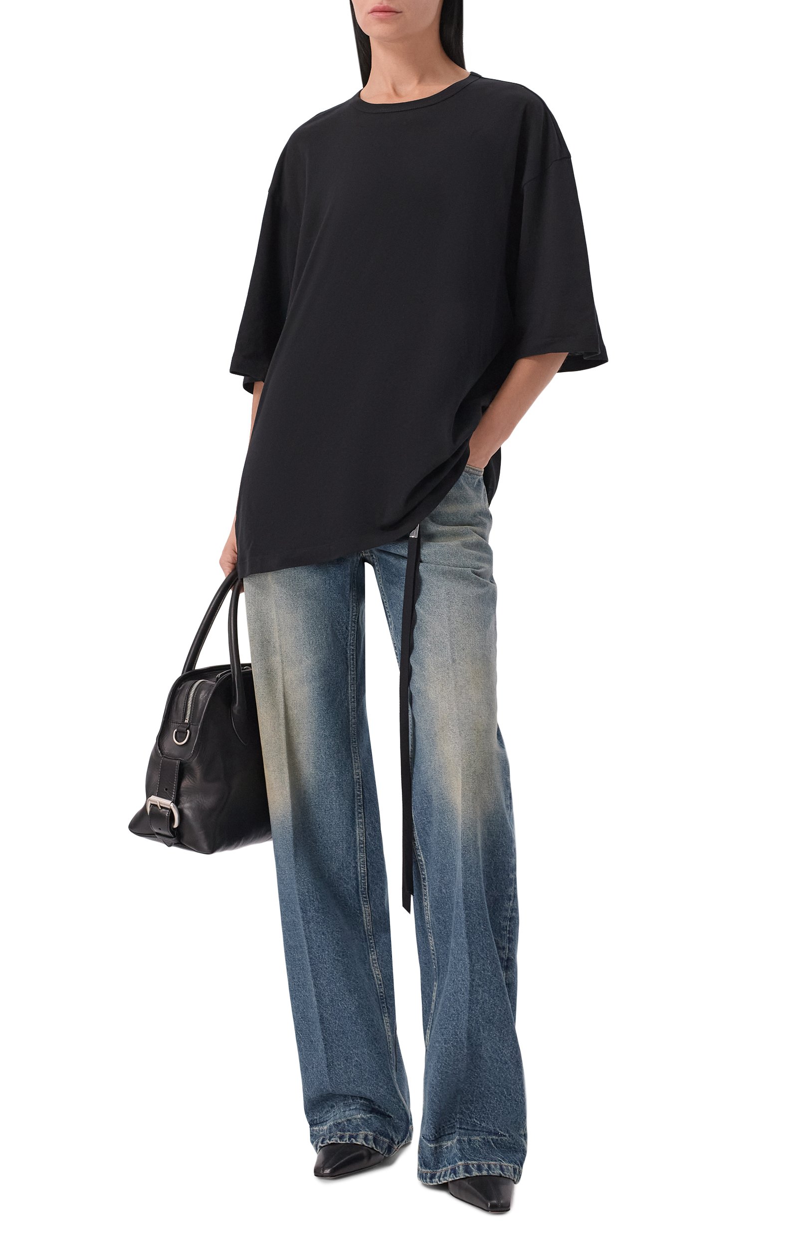 Джинсы ANN DEMEULEMEESTER синего цвета по цене 84550 руб., арт. B0013781/FA769, фото 2 Джинсы ANN DEMEULEMEESTER, арт. B0013781/FA769, фото 2