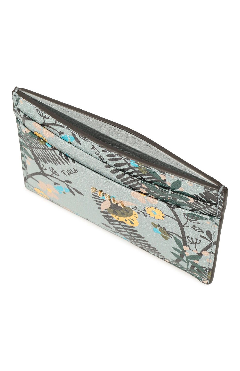 Кожаный футляр для кредитных карт FURLA синего цвета по цене 6050 руб., арт. PCZ2UNO/BX1189, фото 3 Кожаный футляр для кредитных карт FURLA, арт. PCZ2UNO/BX1189, фото 3