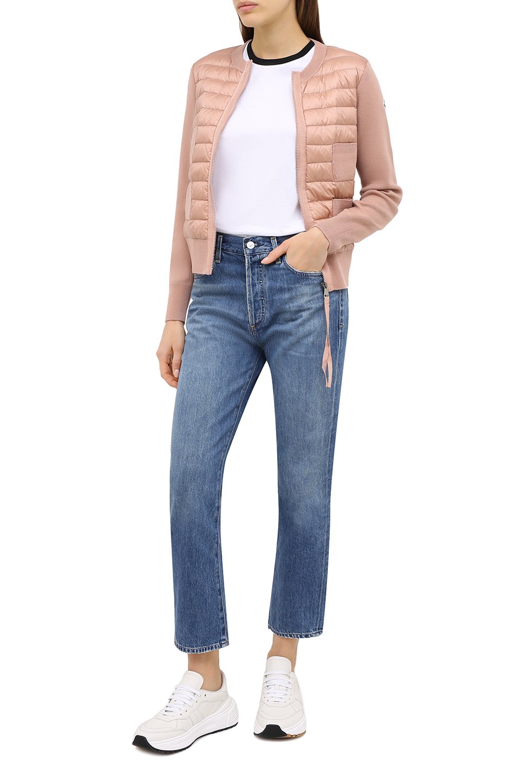 Кардиган MONCLER розового цвета по цене 78500 руб., арт. F2-093-9B510-00-A9018, фото 2 Кардиган MONCLER, арт. F2-093-9B510-00-A9018, фото 2