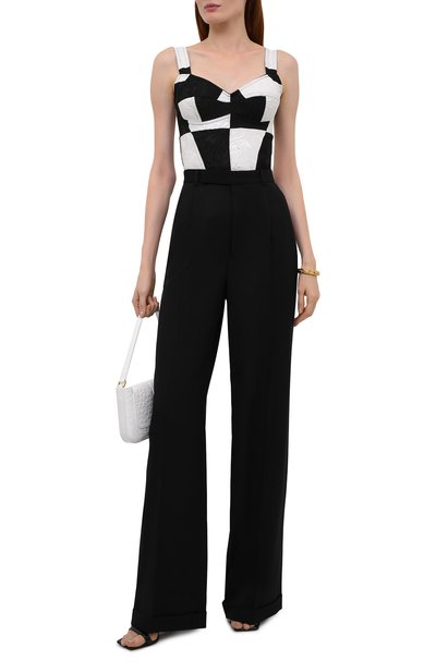 Топ-бюстье DOLCE & GABBANA черно-белого цвета по цене 93900 руб., арт. F7W98T/GDX76, фото 2 Топ-бюстье DOLCE & GABBANA, арт. F7W98T/GDX76, фото 2