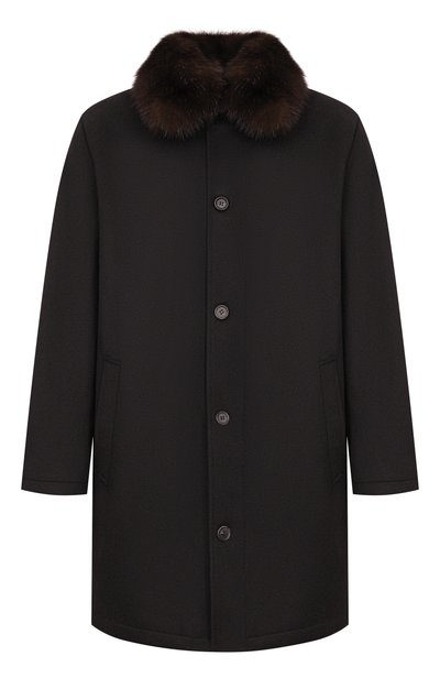 Мужское кашемировое пальто с подкладкой из соболя MVST, арт. M26.1MM.CM01.3/F184 CASHMERE+SABLE