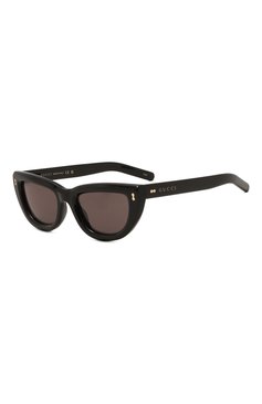 Женские солнцезащитные очки GUCCI черного цвета, арт. GG1521S 001 | Фото 1 (Региональные ограничения белый список (Axapta Mercury): Не проставлено; Нос: Не проставлено; Материал: Пластик; Тип очков: С/з; Очки форма: Cat-eye)