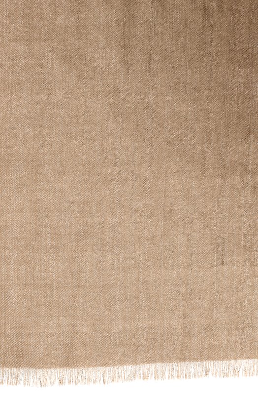 Шарф из кашемира и шелка Brunello Cucinelli MSCDAR097 Бежевый  MSCDAR097 Фото 3