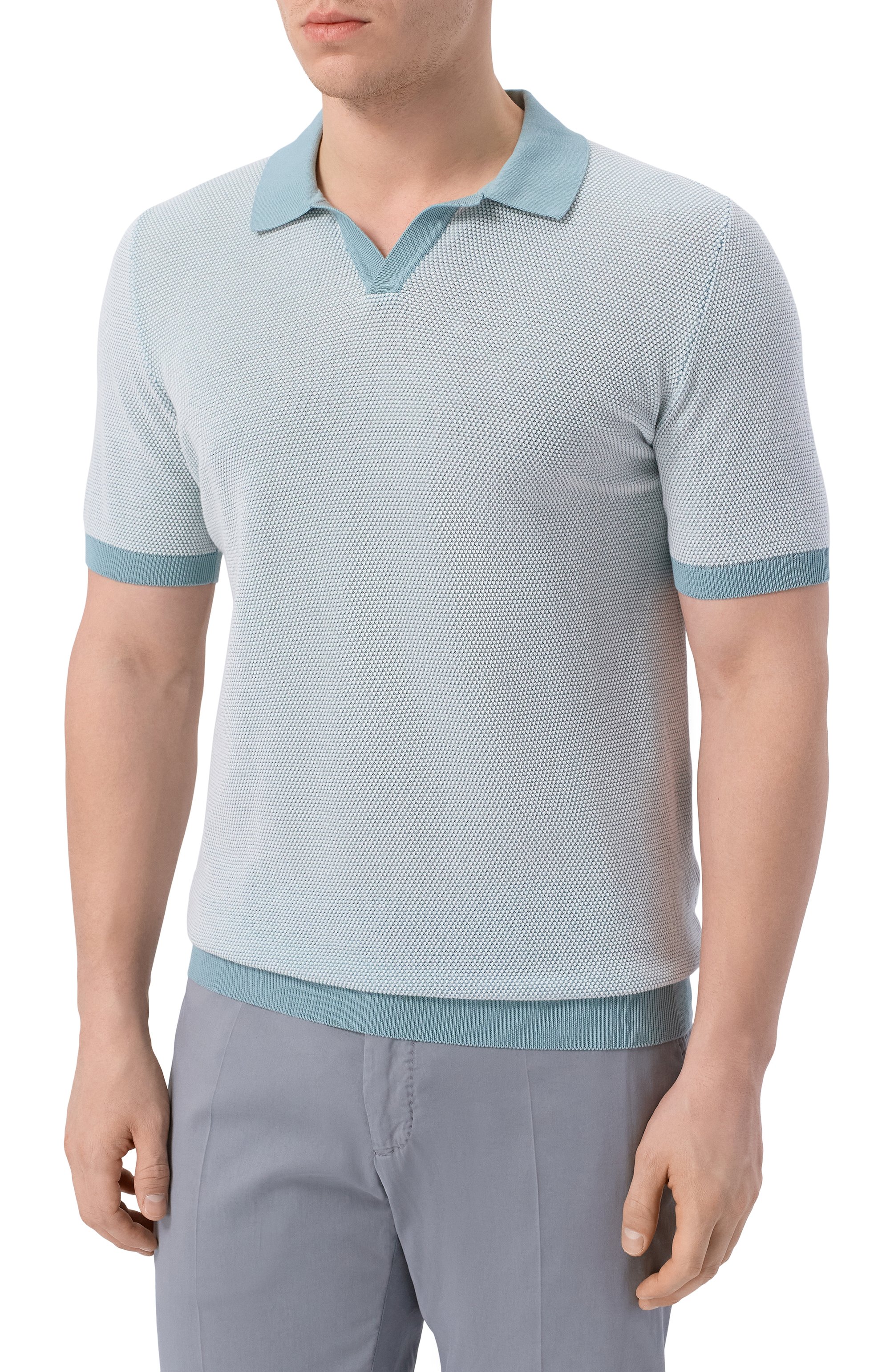 Хлопковое поло GRAN SASSO, арт. 57155/26901, фото 3