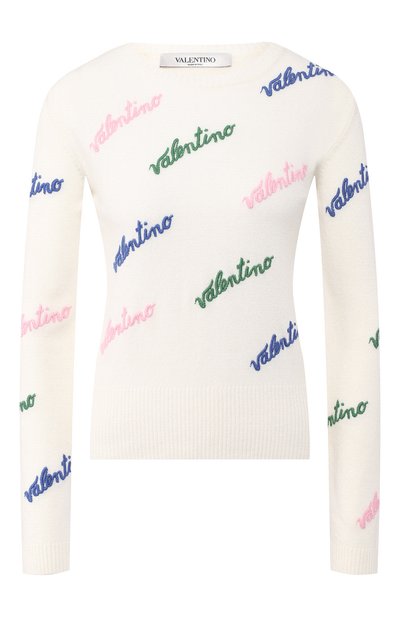 Женский пуловер из смеси шерсти и кашемира VALENTINO, арт. RB3KC00STXM