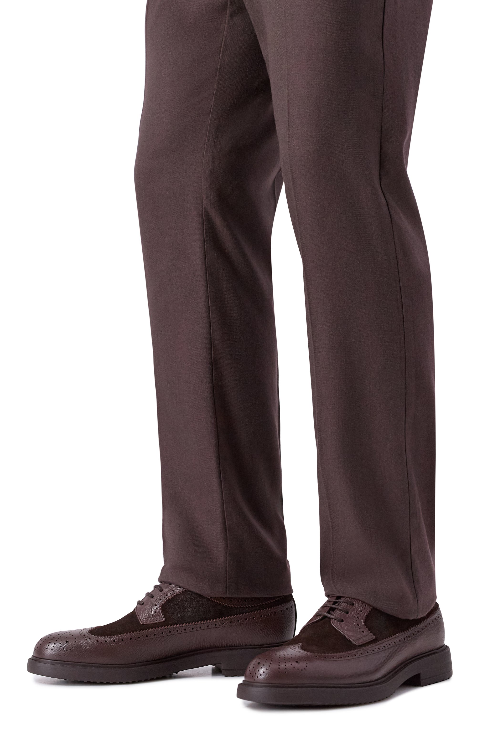 Кожаные дерби DOUCAL'S темно-коричневого цвета по цене 55500 руб., арт. DU3505RALPPF817T, фото 3 Кожаные дерби DOUCAL'S, арт. DU3505RALPPF817T, фото 3