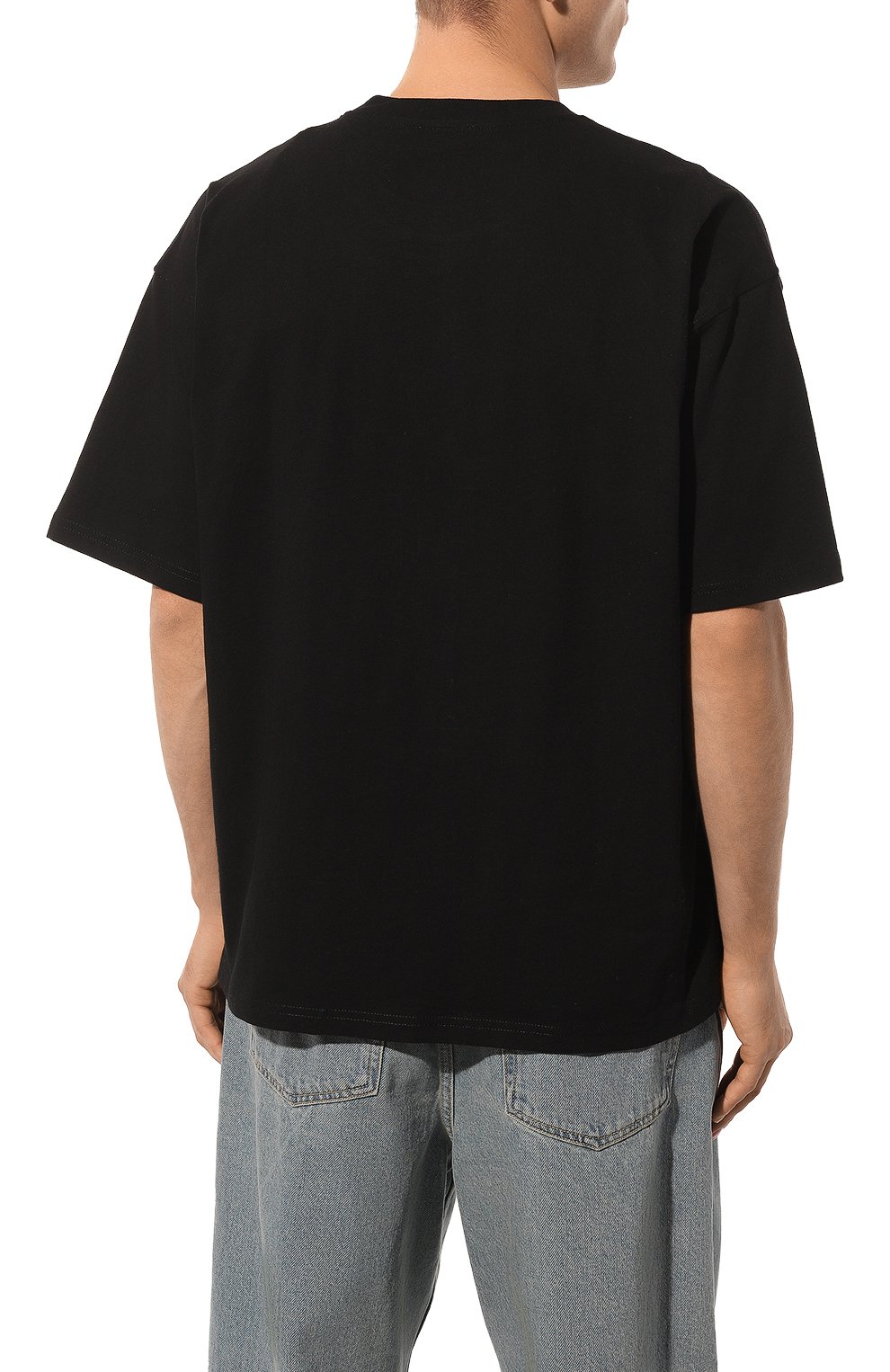 Хлопковая футболка DIESEL черного цвета по цене 8755 руб., арт. A13937/0NIAR, фото 4 Хлопковая футболка DIESEL, арт. A13937/0NIAR, фото 4