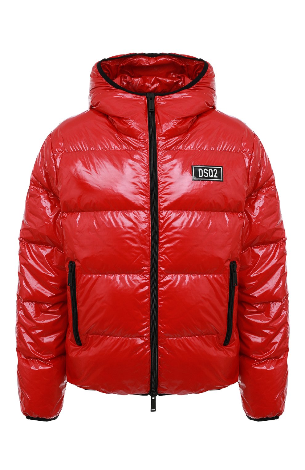 Пуховик DSQUARED2 красного цвета по цене 74900 руб., арт. S74AM1322/S54056, фото 1 Пуховик DSQUARED2, арт. S74AM1322/S54056, фото 1