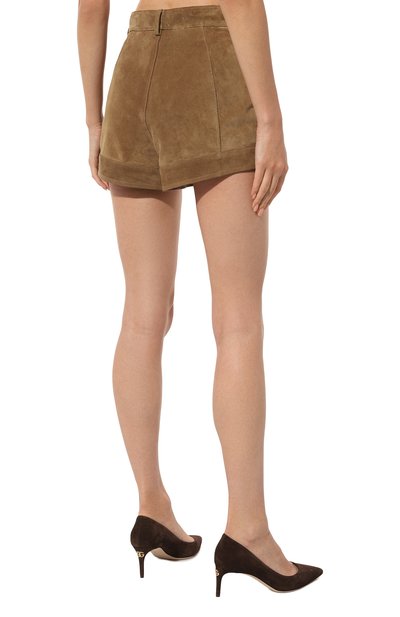 Замшевые шорты PETAR PETROV коричневого цвета по цене 123500 руб., арт. S24LP12, фото 4 Замшевые шорты PETAR PETROV, арт. S24LP12, фото 4