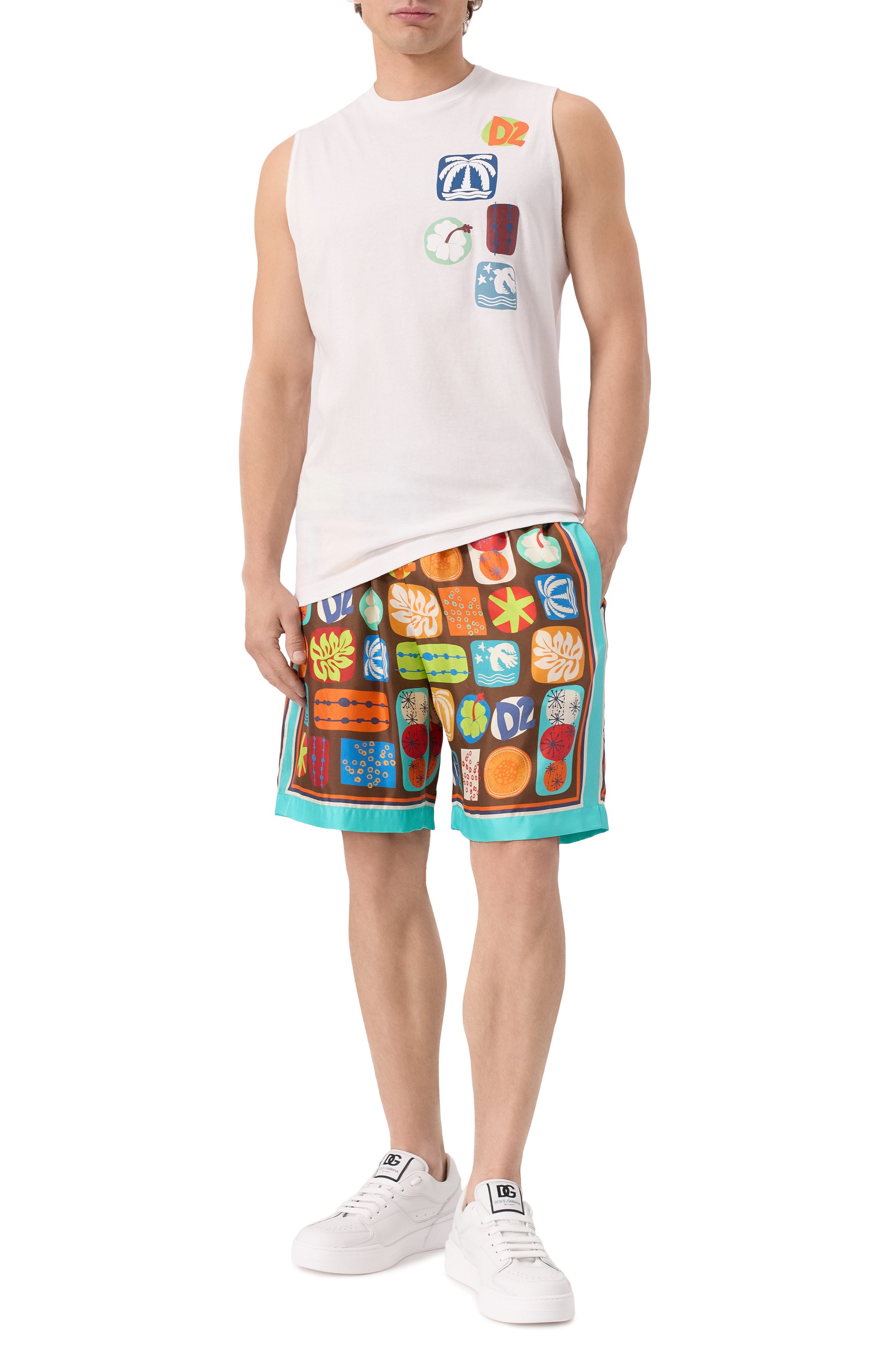 Хлопковая майка DSQUARED2, арт. S78GD0102/S24379, фото 2