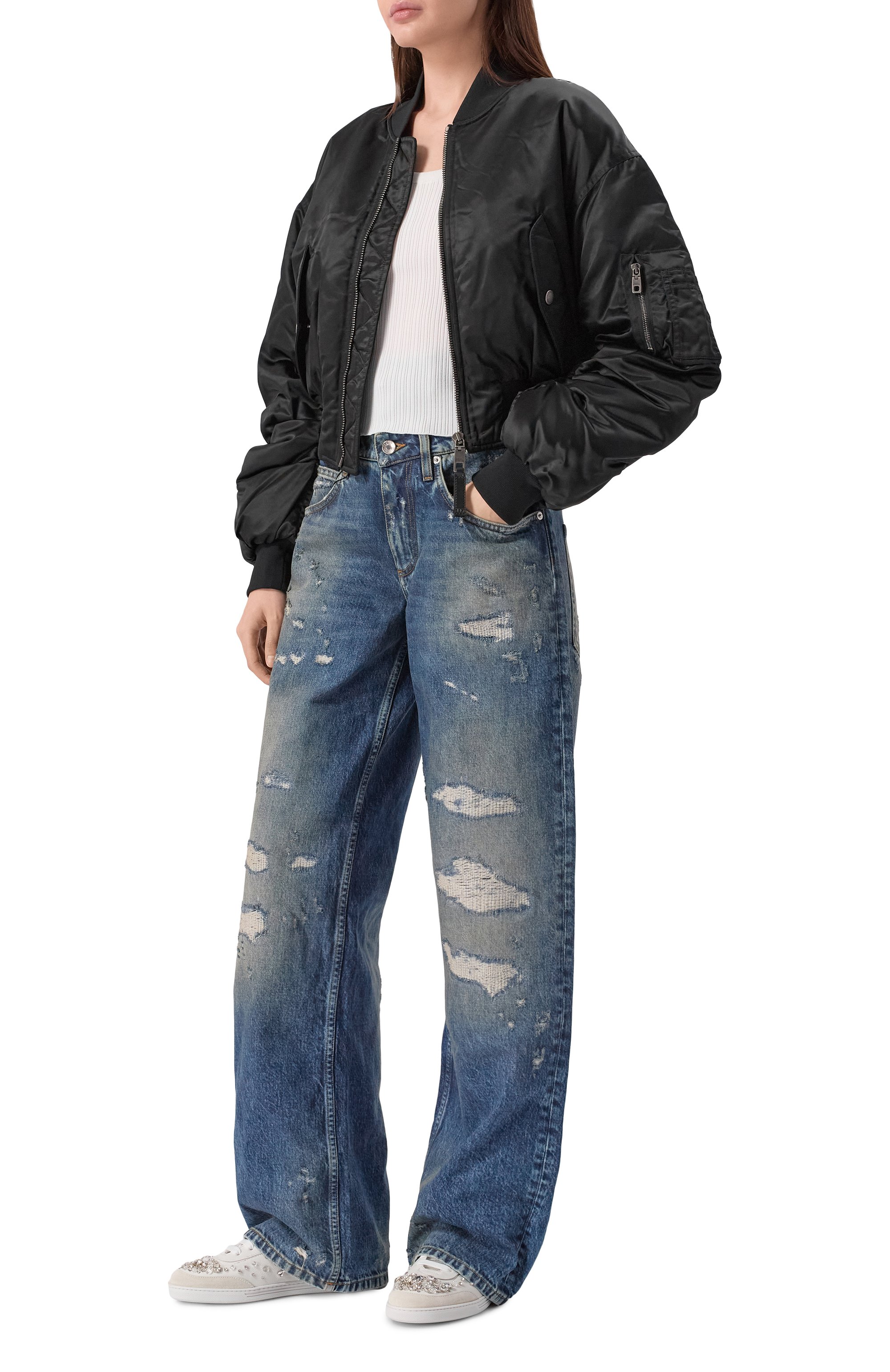 Кожаные кеды saint tropez DOLCE & GABBANA, арт. CK2379/AX251, фото 3