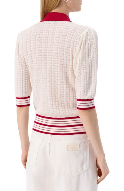 Кардиган из хлопка и вискозы LIU JO, арт. CA5291MS52G, фото 4