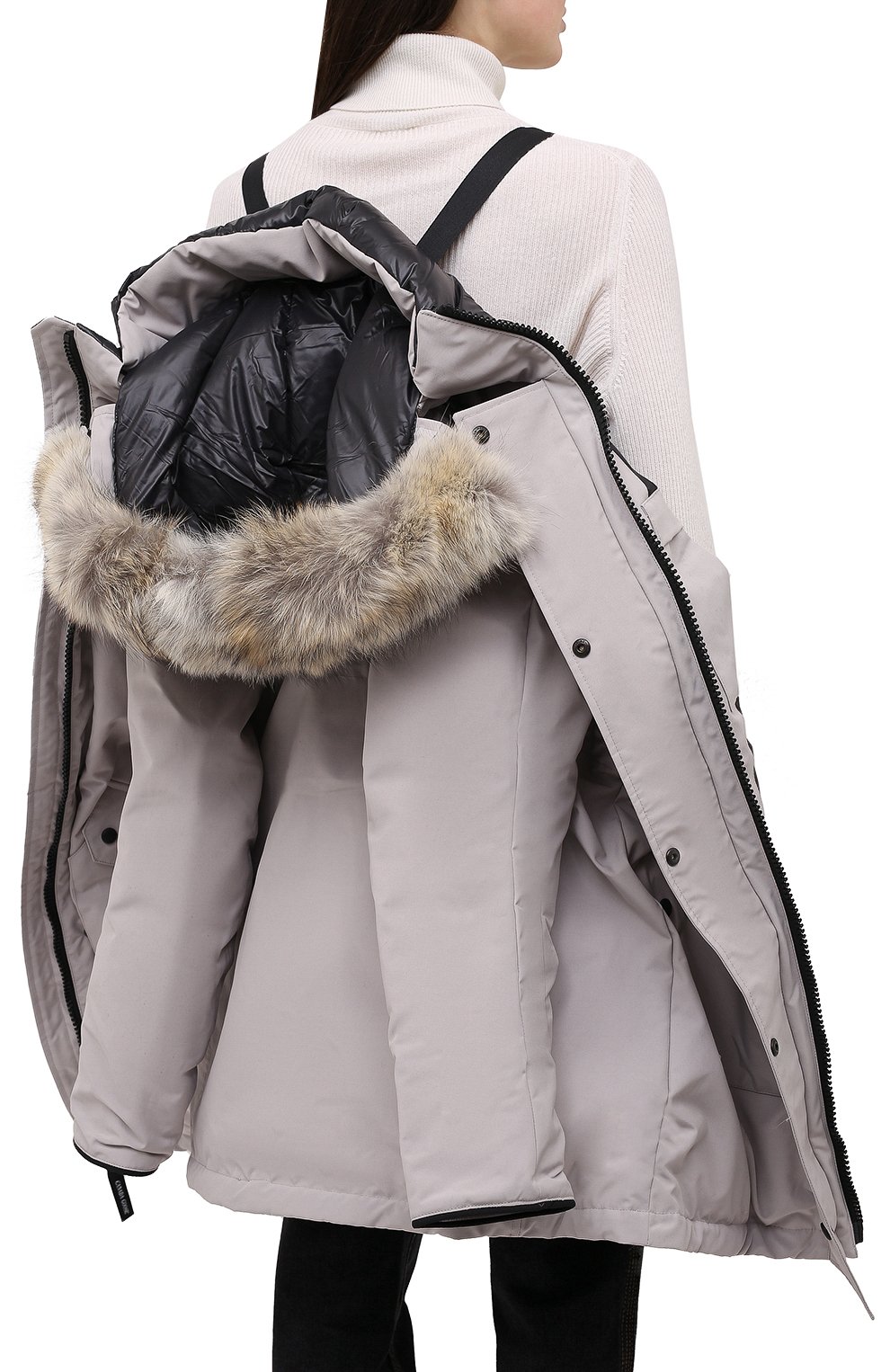 Пуховая парка CANADA GOOSE серого цвета по цене 140500 руб., арт. 6555L, фото 6 Пуховая парка CANADA GOOSE, арт. 6555L, фото 6
