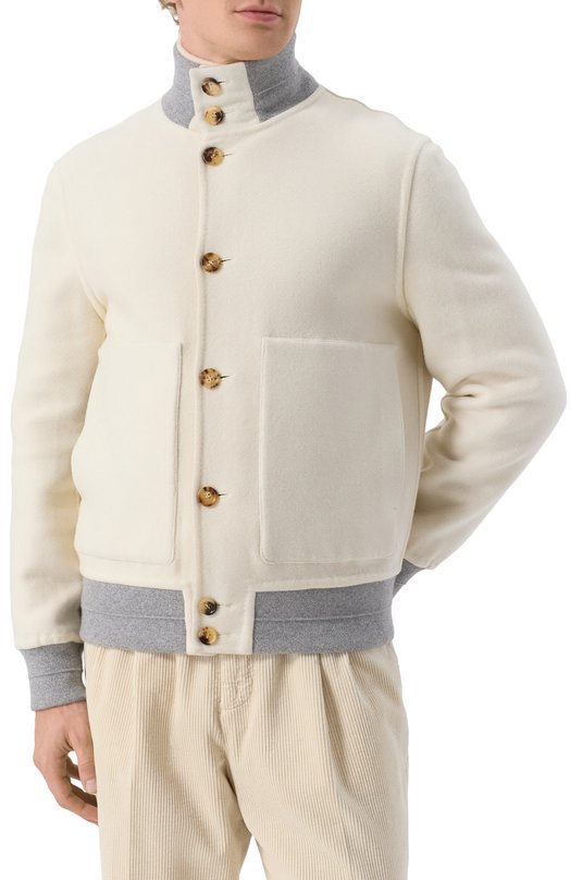 Двусторонний бомбер Brunello Cucinelli MY4139964 Бежевый  MY4139964 Фото 8