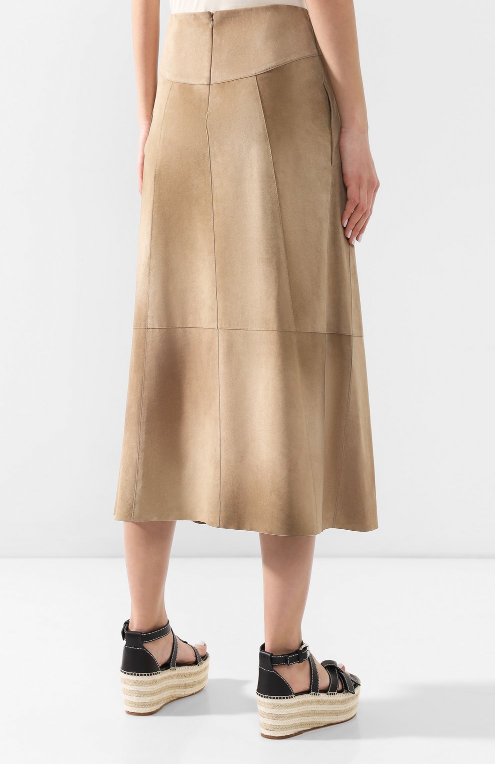 Кожаная юбка BOTTEGA VENETA, арт. 554497/VF1D0, фото 4
