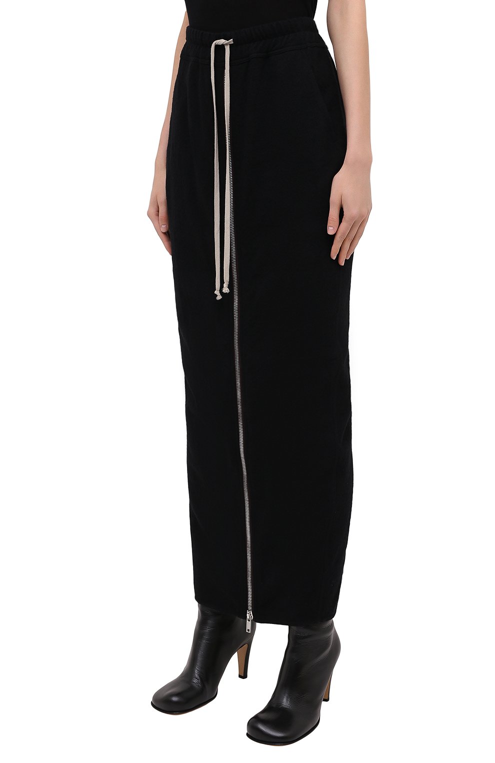 Юбка из хлопка и шерсти RICK OWENS, арт. RP20F2331/WCF, фото 4