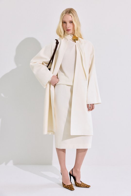 Шерстяной пуловер Jil Sander J01GP0130/J14828 Кремовый  J01GP0130/J14828 Фото 6