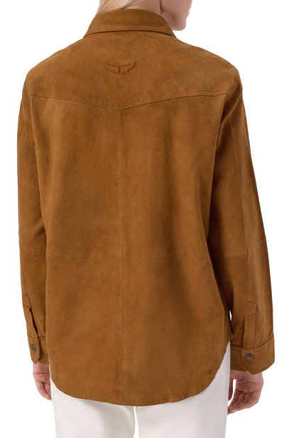 Замшевая рубашка ZADIG AND VOLTAIRE, арт. RWSH01033, фото 4