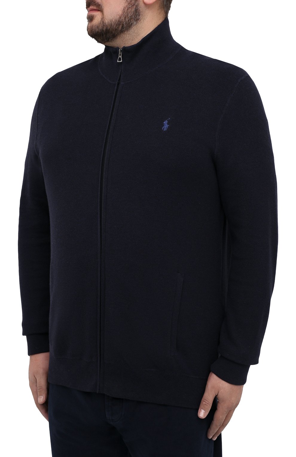 Хлопковый кардиган POLO RALPH LAUREN синего цвета по цене 18150 руб., арт. 711775872/PRL BS, фото 3 Хлопковый кардиган POLO RALPH LAUREN, арт. 711775872/PRL BS, фото 3