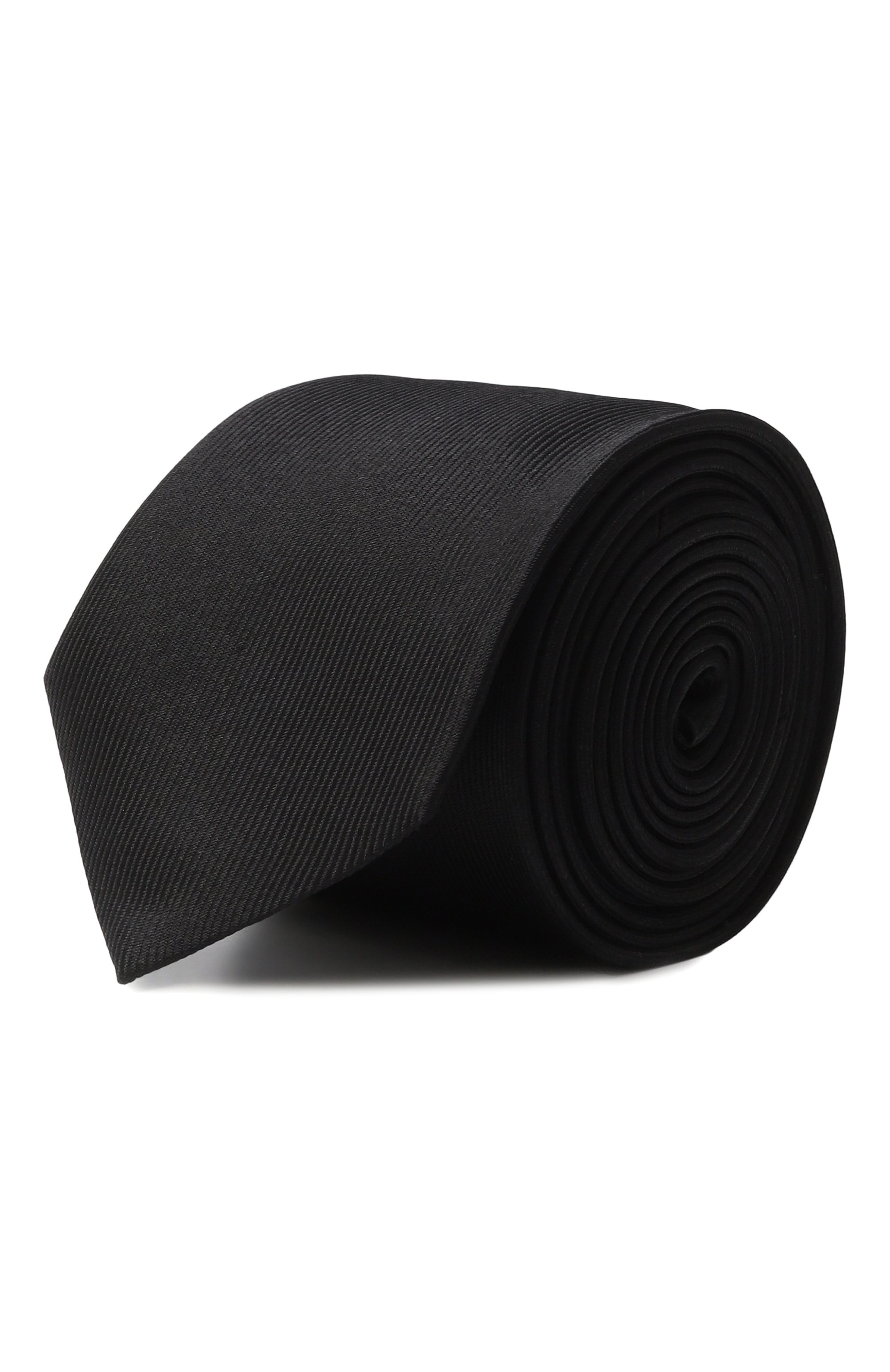 Шелковый галстук JUUN.J черного цвета по цене 15850 руб., арт. JW588ZW01, фото 1 Шелковый галстук JUUN.J, арт. JW588ZW01, фото 1