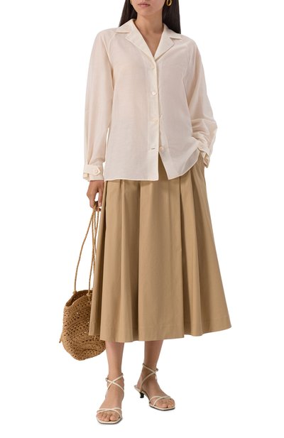 Рубашка из хлопка и шелка 12 STOREEZ, арт. 132257, фото 2