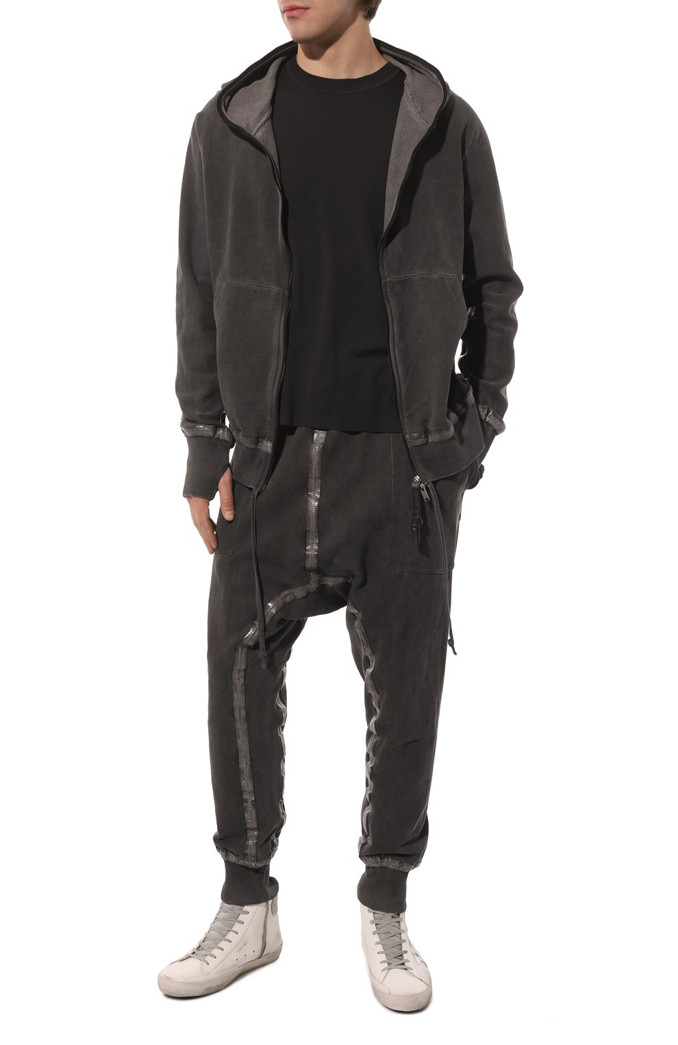 Хлопковая толстовка ISAAC SELLAM, арт. ZIPPYH00D BANDE-M0LLET0N H23, фото 2